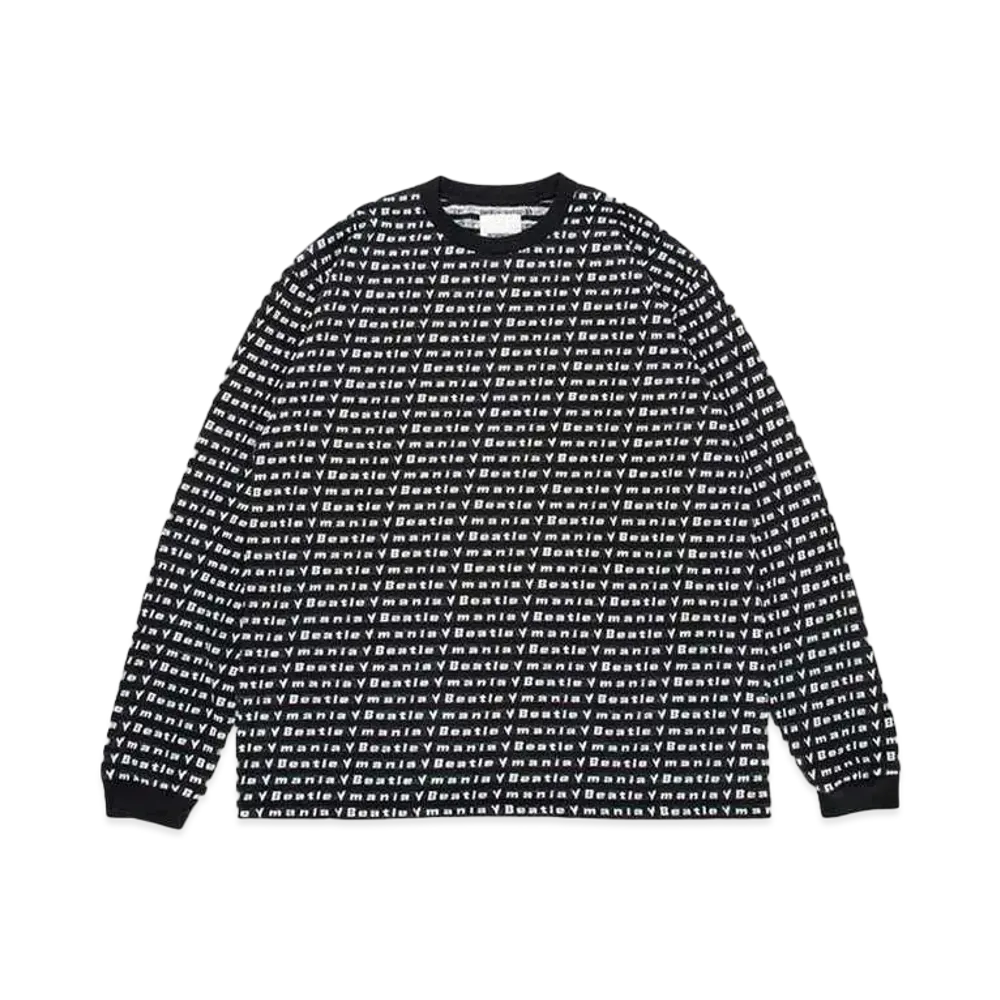 BOW WOW BEATLE MANIA LOVE JACQUARD LS "BLACK"