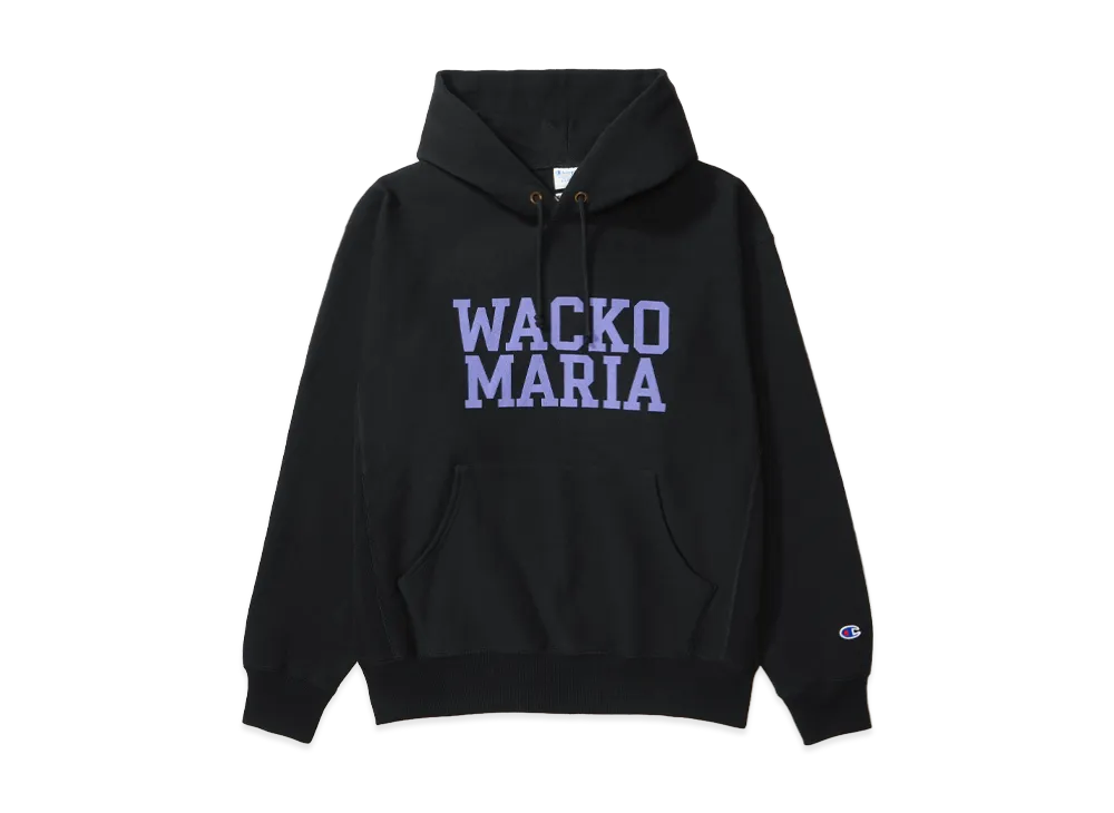 WACKO MARIA x Champion Reverse Weave Hooded Sweat Shirt "Black"