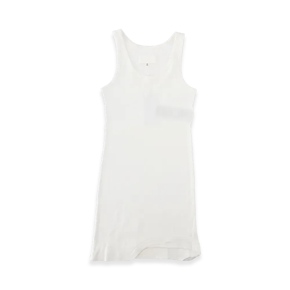 Maison Margiela Women's Abito Mini A Costine Taped "White"