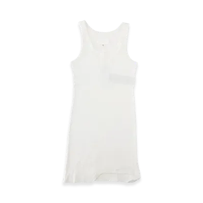 Maison Margiela Women's Abito Mini A Costine Taped "White"