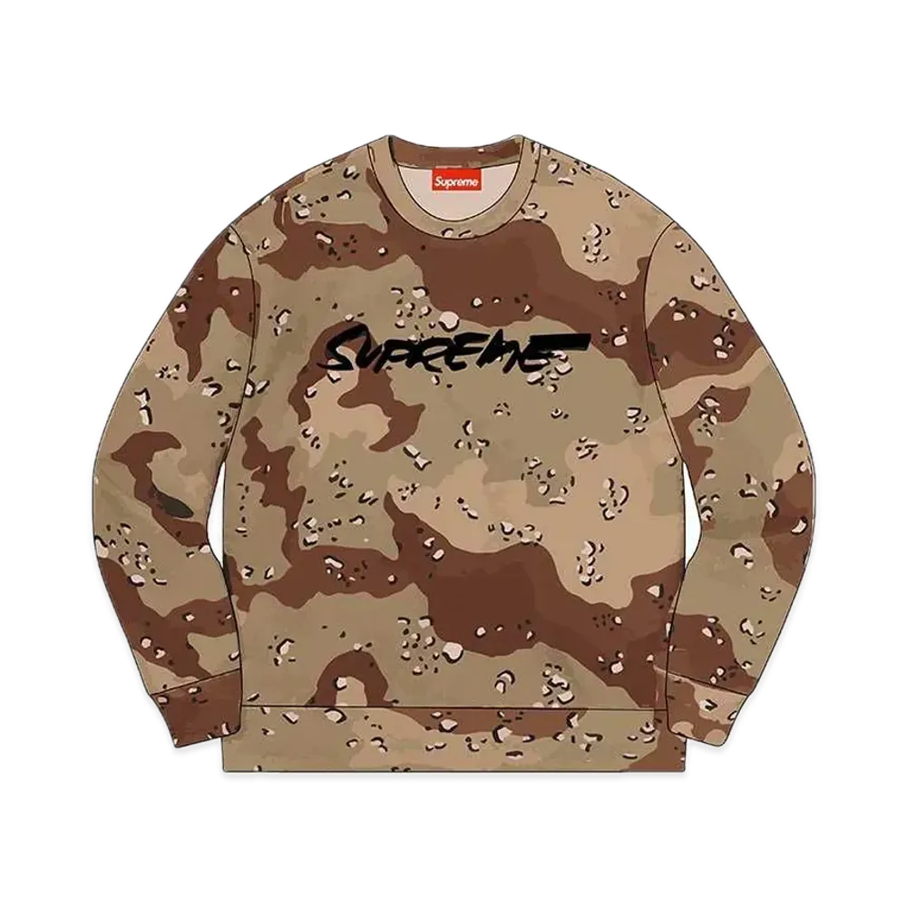 Supreme Futura Logo Crewneck "Camo"