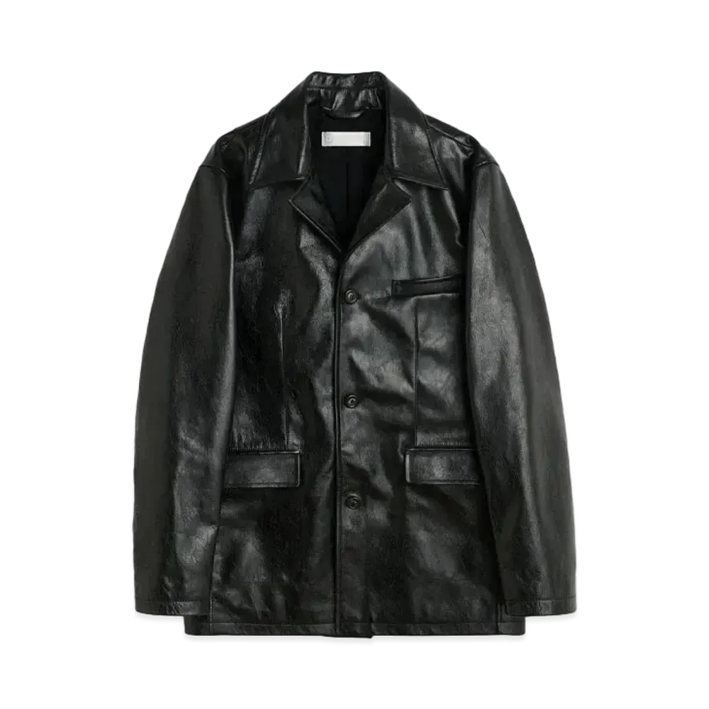 OUR LEGACY Alley Jacket Heavy Grain Leather "Black"