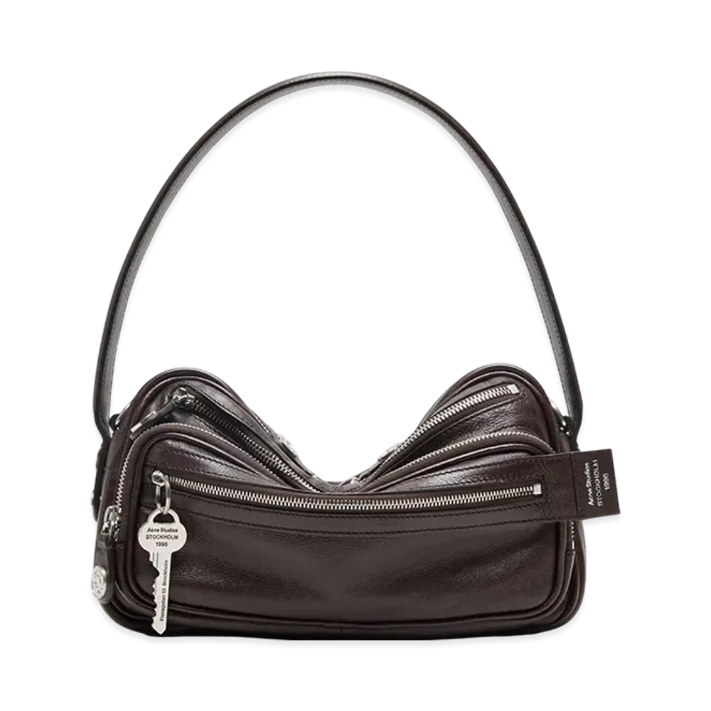 Acne Studios Camero Party Shoulder Bag "Chocolate Brown"
