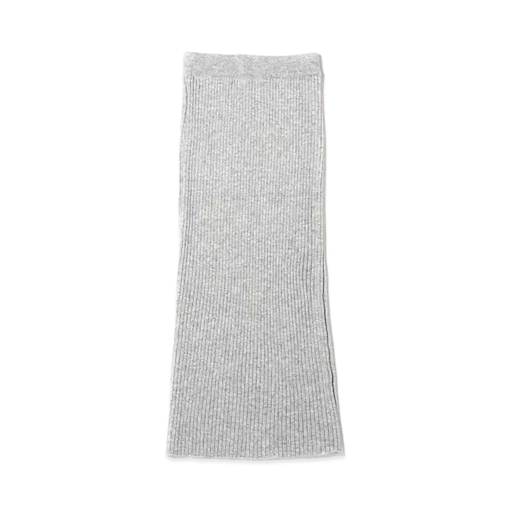 atmos pink Slit Knit Skirt "Gray"