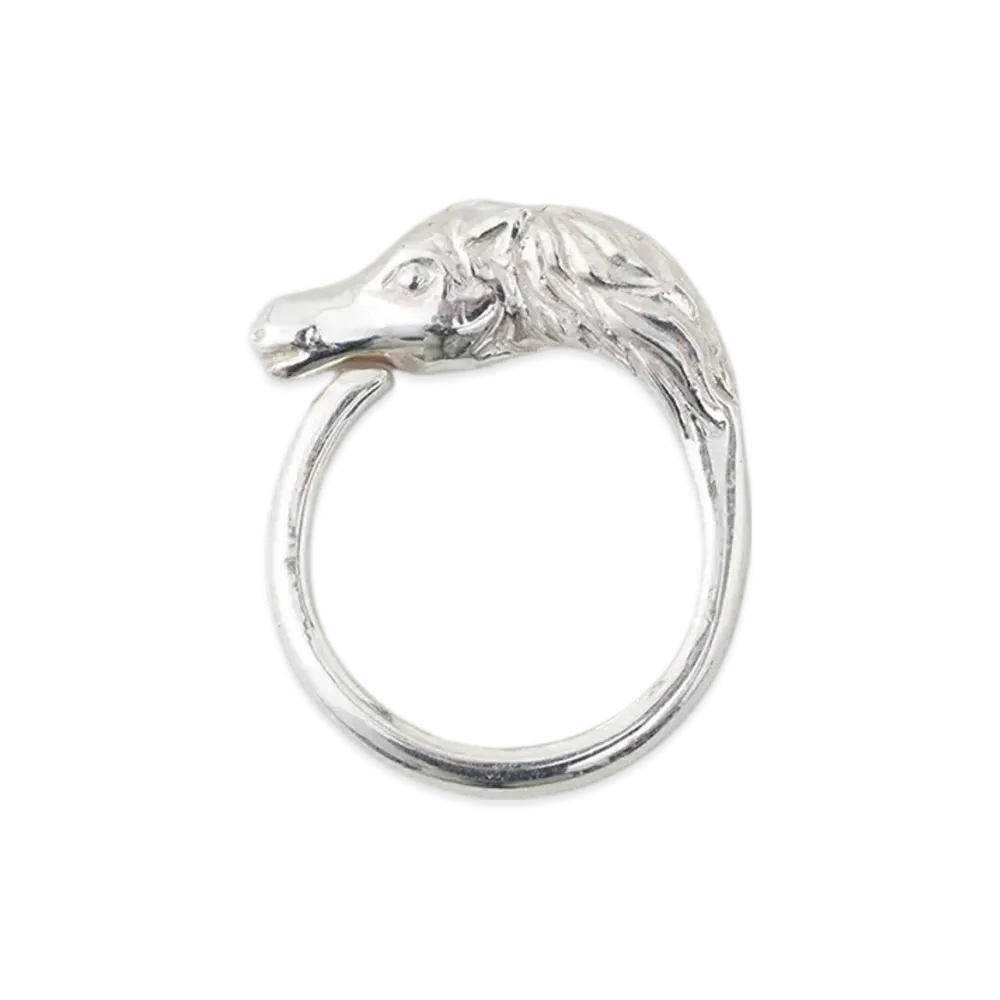 NICENESS Amon Sterling Silver Horse Ring "Silver"