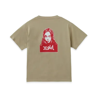 X-Girl Face S/S Tee "Beige"