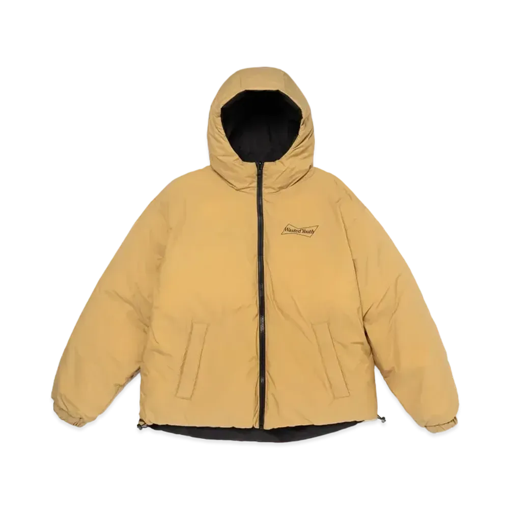 Wasted Youth Reversible Padded Hood Jacket "Beige" / VERDY