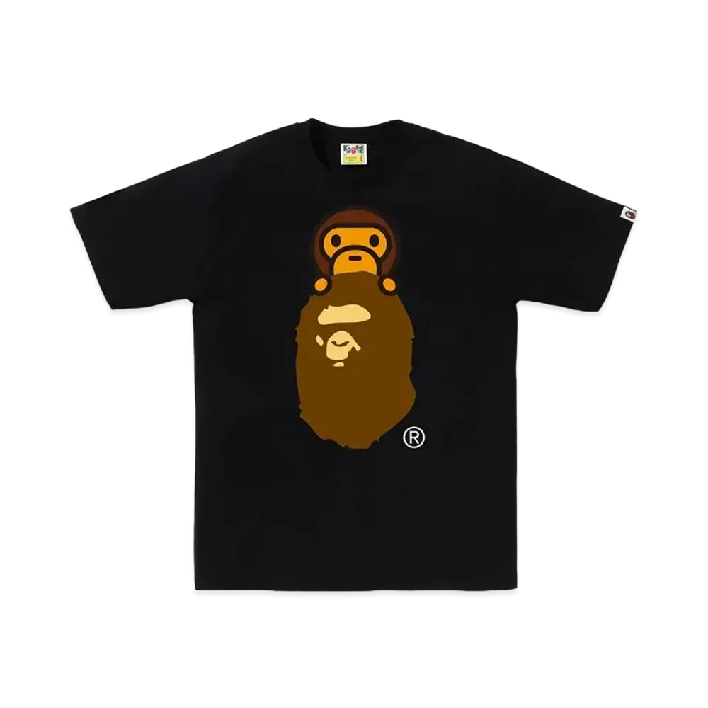 A BATHING APE Milo On Ape Head Tee "Black"