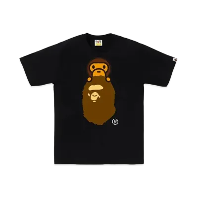 A BATHING APE Milo On Ape Head Tee "Black"