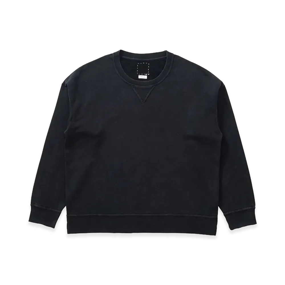 visvim Jumbo SB Sweat L/S DMGD "Black"