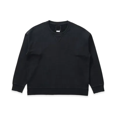visvim Jumbo SB Sweat L/S DMGD "Black"