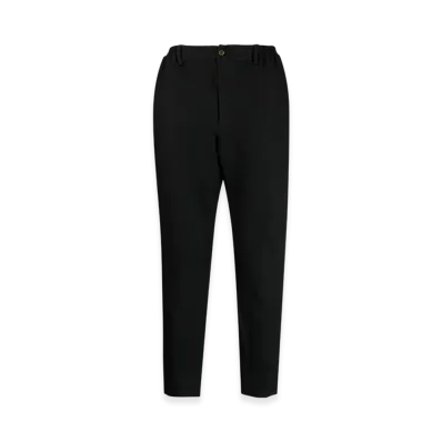 BLACK COMME des GARCONS Chevron Pattern Tapered Pants "White"