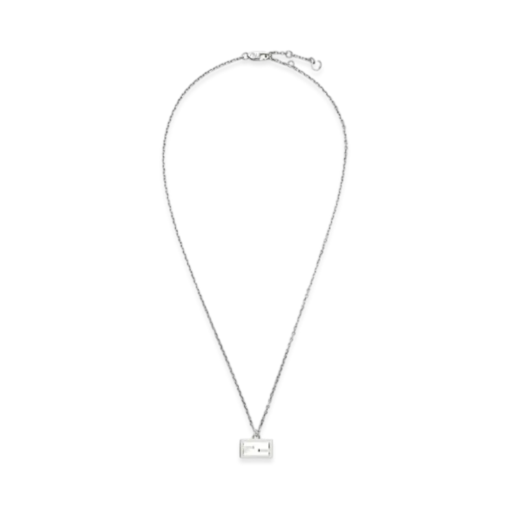 FENDI Baguette Necklace "Silver"