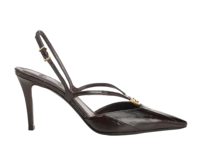 FENDI Women's FFold Slingback "Brown"