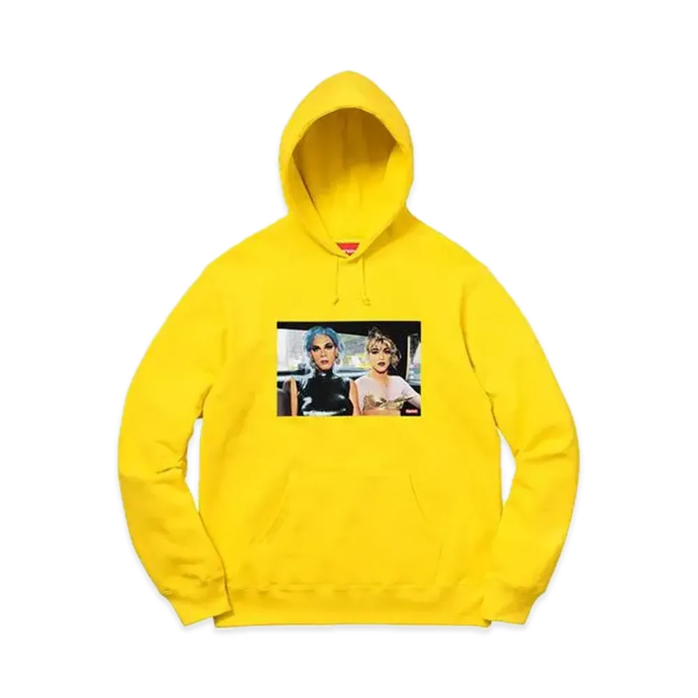 Supreme Nan Goldin Misty and Jimmy Paulette Hooded Sweatshirt "Yellow"