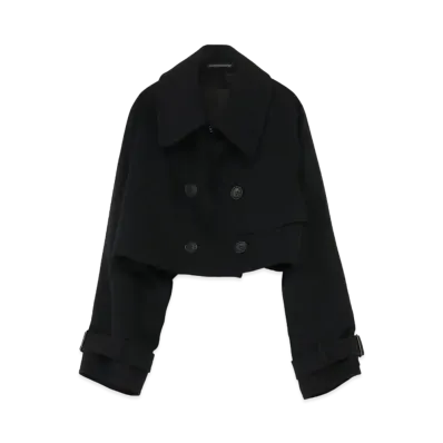 Yohji Yamamoto VINTAGE CHINO SHORT TRENCH J "Black"
