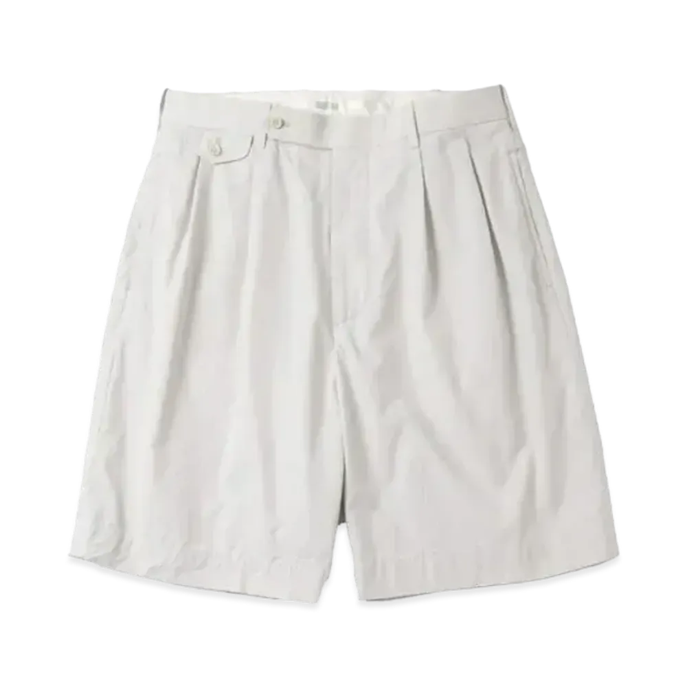 A.PRESSE High Density Weather Cloth Shorts "Ecru"