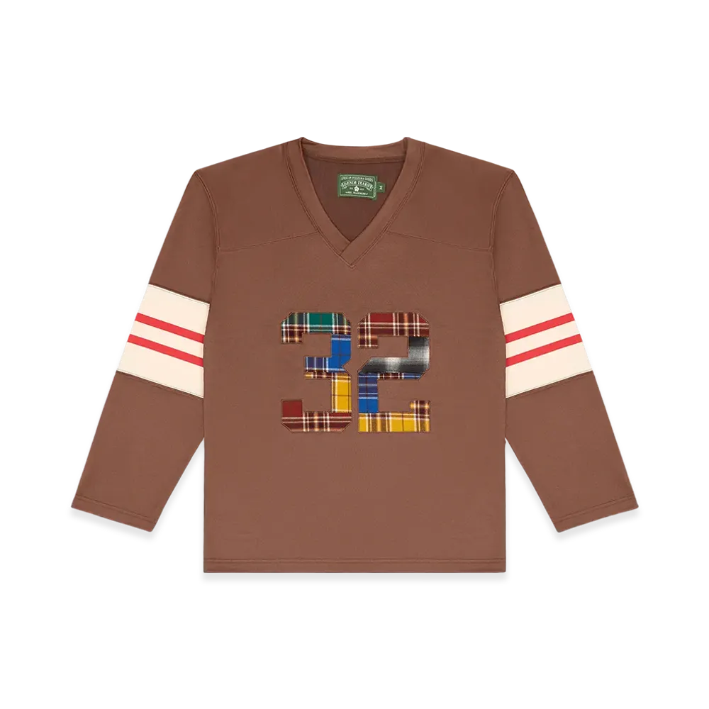 DENIM TEARS JB Football Jersey "Brown"
