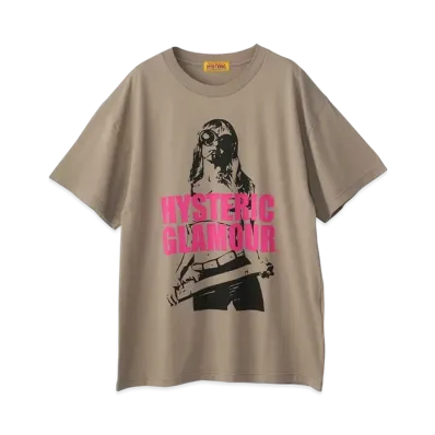 HYSTERIC GLAMOUR Light My Fire Oversized T-Shirt "Khaki"