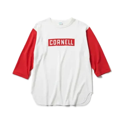 Champion True To Archives V44 Three-Quater Sleeve Beasball Shirt Yale Cornell "Cornell Scarlet"