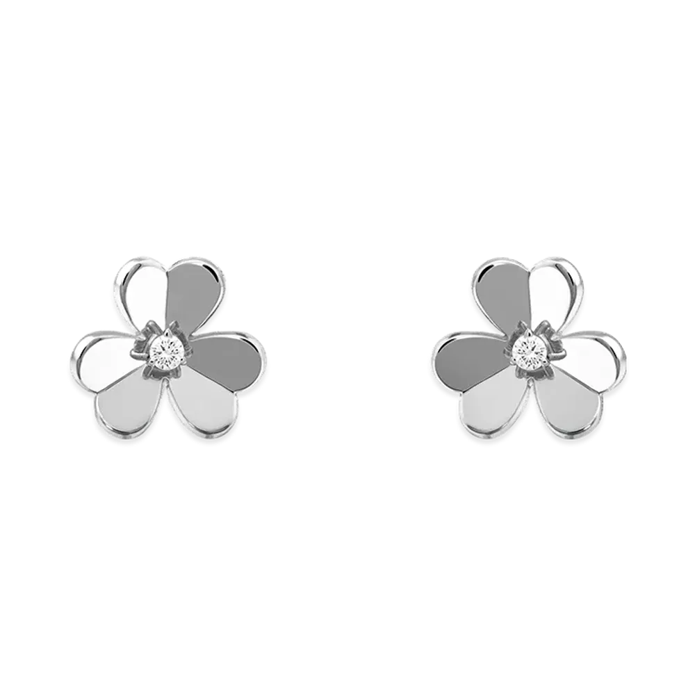 Van Cleef & Arpels Frivole earrings small model "18K White gold/Diamond"