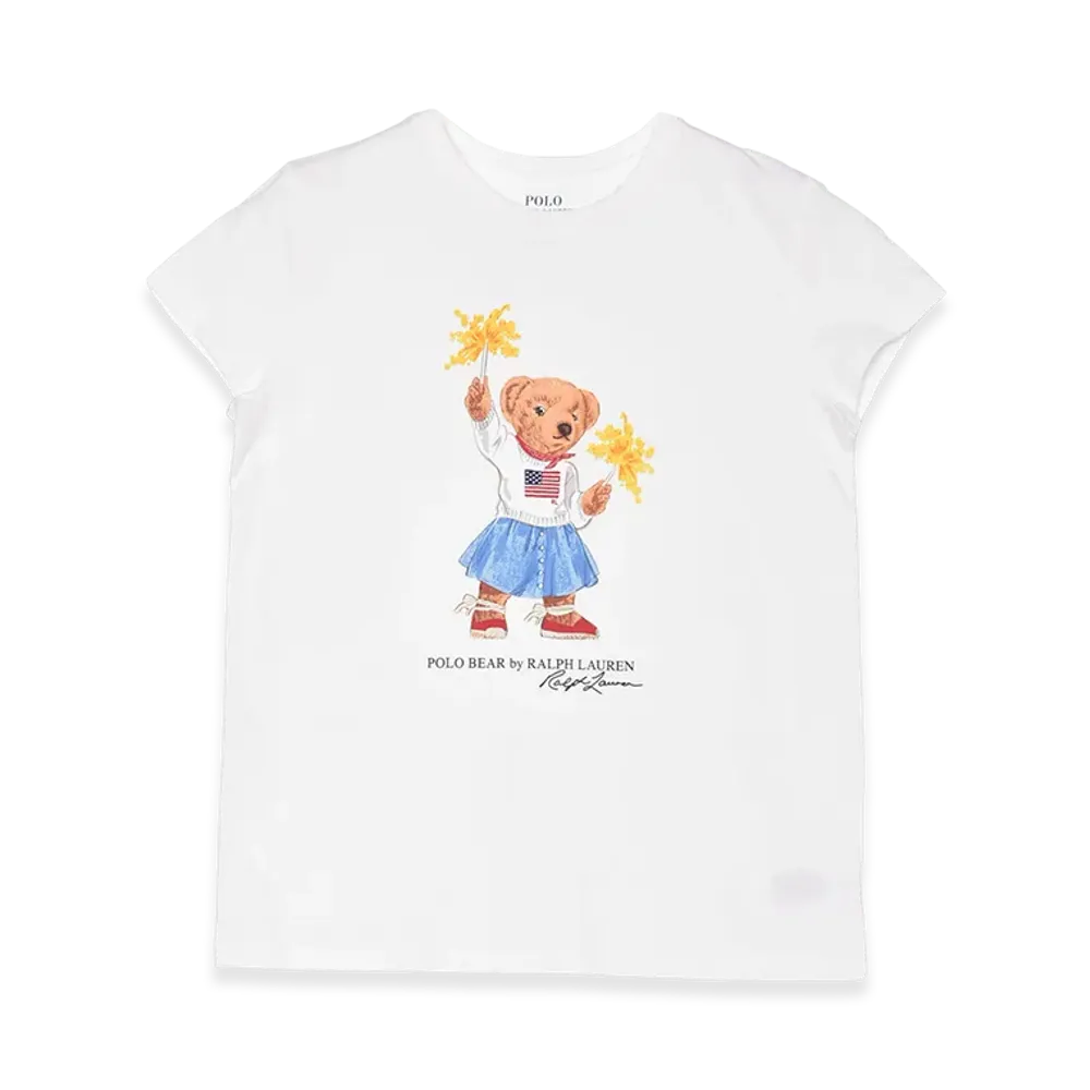 Polo Ralph Lauren SS CTN Jersey Nov Bear Gra Tee "White"