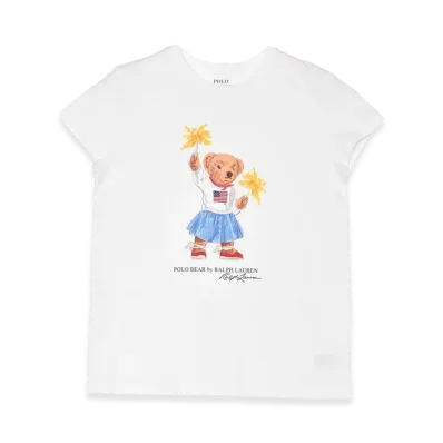 Polo Ralph Lauren SS CTN Jersey Nov Bear Gra Tee "White"