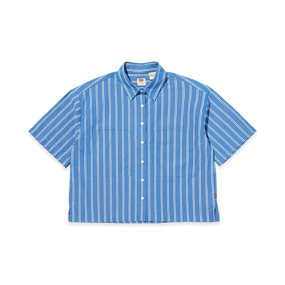 Levi's Harlie SS Cropped Shirt "Blue"