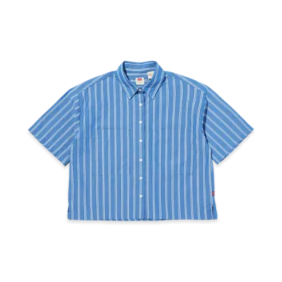 Levi's Harlie SS Cropped Shirt "Blue"