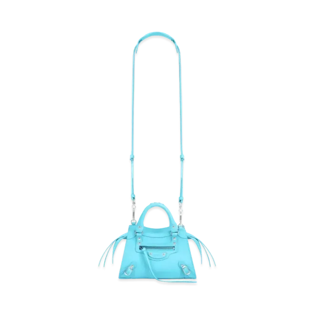 BALENCIAGA Women's Neo Classic Mini Top Handle Bag "Azur"