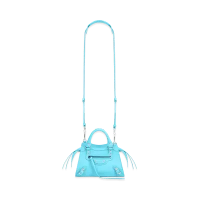BALENCIAGA Women's Neo Classic Mini Top Handle Bag "Azur"