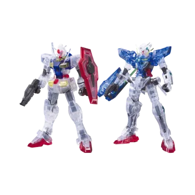 BANDAI "HIGH GRADE" -MOBILE SUIT GUNDAM 00- HG 1/144 Gundam Exia Repair II & O Gundam (Type A.C.D.) Clear Color Version