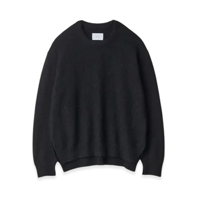 ssstein Wool/Alpaca Milled Knit Crew Neck LS "Black"
