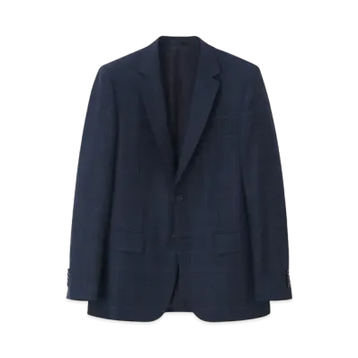 Paul Smith Stitch Check Single 2B Suit "DarkBlue"
