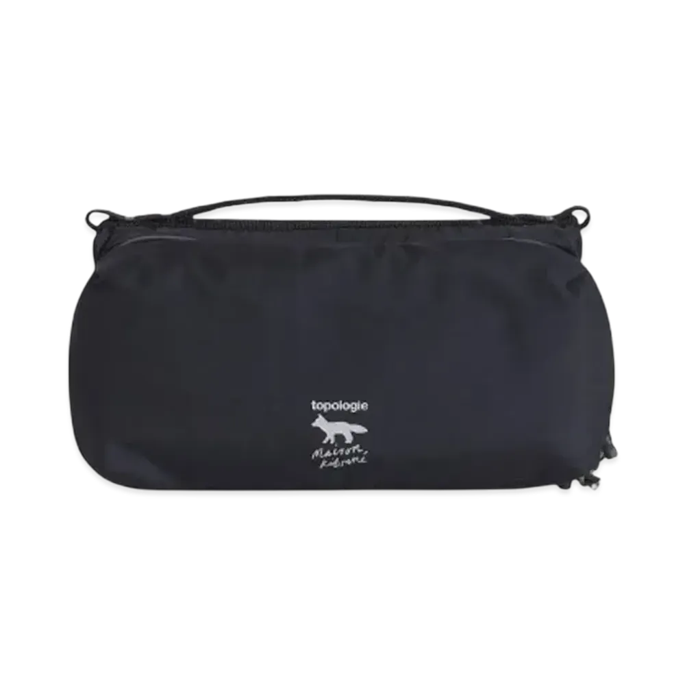 Maison Kitsune x Topologie Medium Bottle Sacoche "Black"