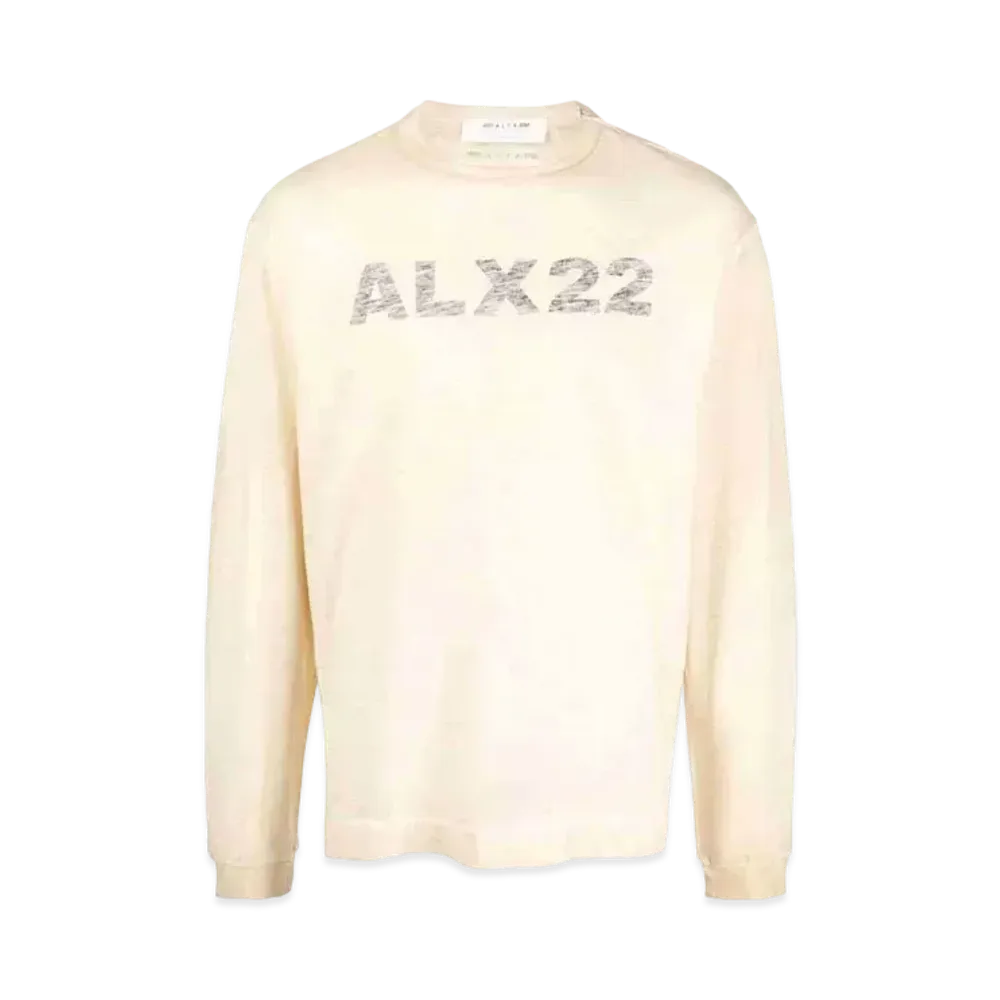 1017 ALYX 9SM Logo-Print Long-Sleeve T-Shirt "Beige"