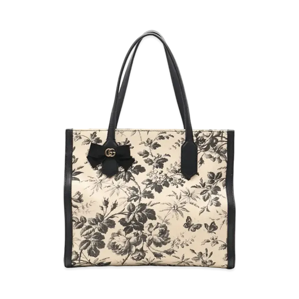 GUCCI GG Ribbon Herbarium Tote Bag