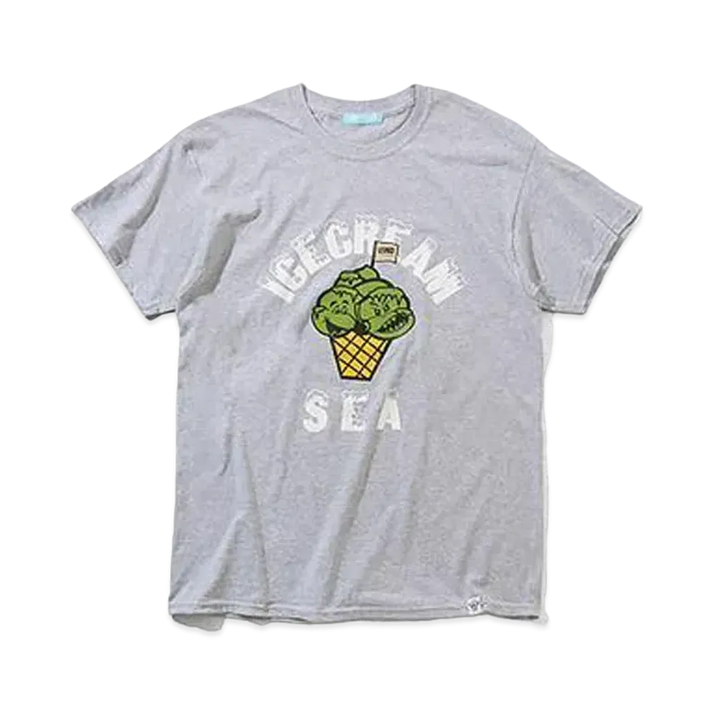 WIND AND SEA x ICECREAM COTTON T-SHIRT (ICE) "Gray"