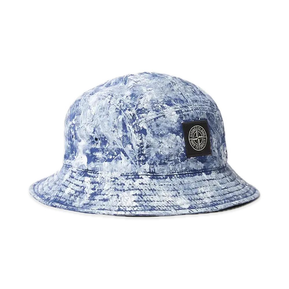 Stone Island 9100013 White Pigment On Tela Paracadute Stretch-TC "Marine Blue"