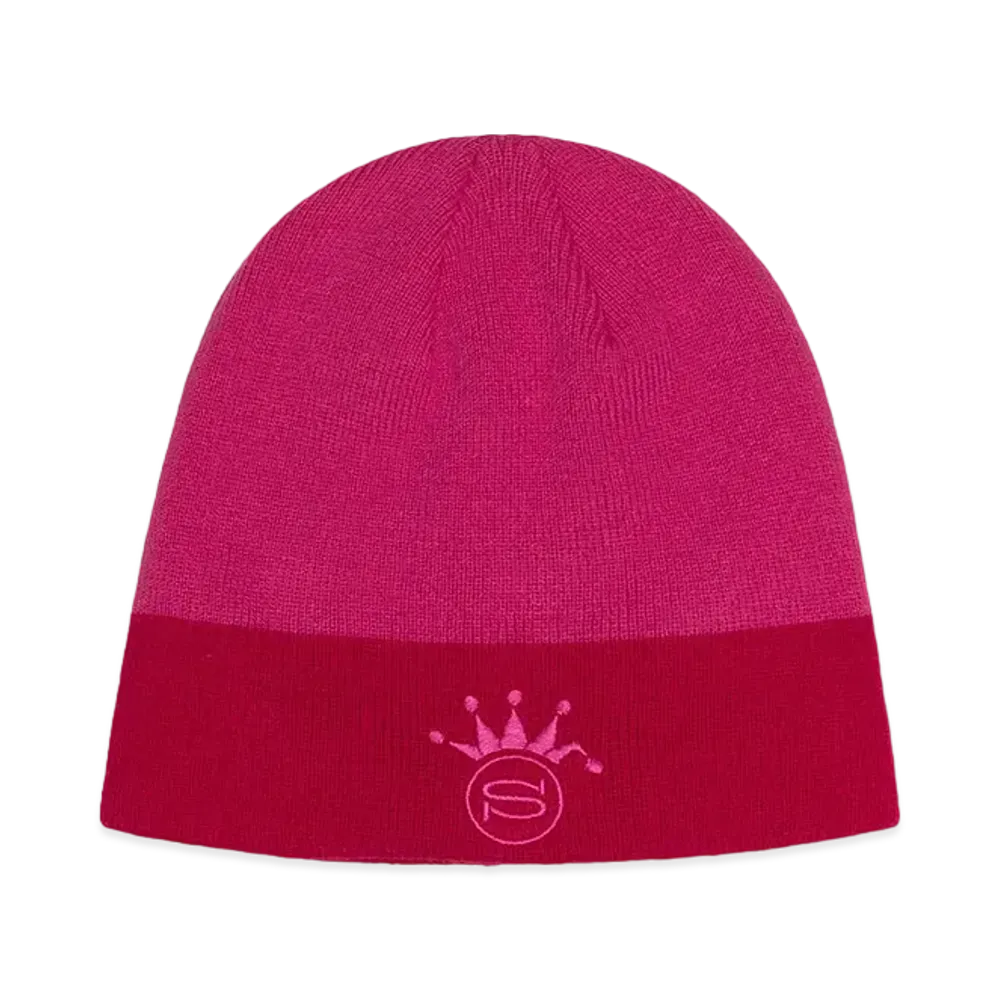 Stussy S Crown Jacquard Skullcap "Pink"