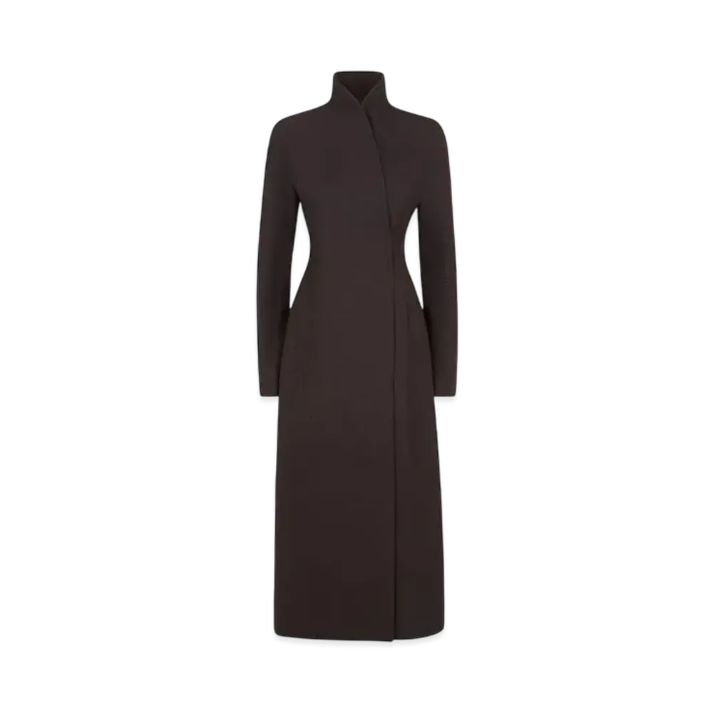 FENDI Women's Wool Grand Poudre Coat "Purple"