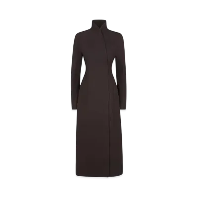 FENDI Women's Wool Grand Poudre Coat "Purple"