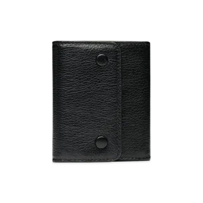 Maison Margiela Leather Snap Button Wallet "Black"