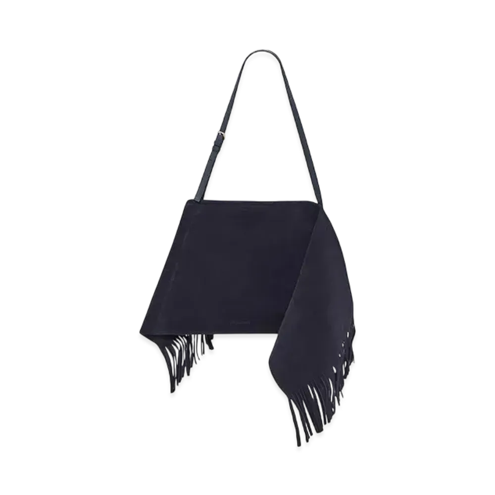 JW ANDERSON Medium Scarf Suede Shoulder Bag "Black"
