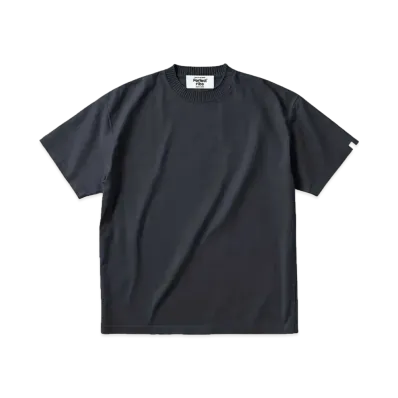 Perfect ribs Basic Short Sleeve T Shirts "Vintage Black"