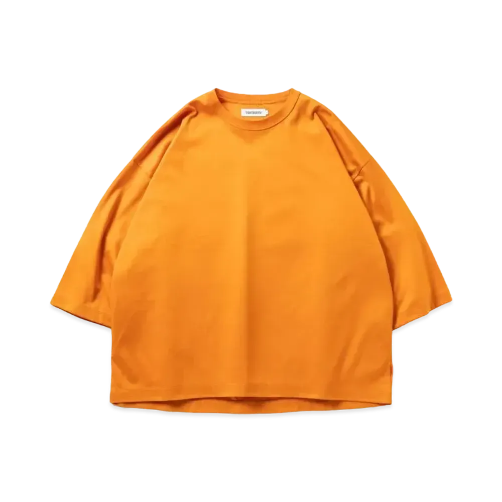 TIGHTBOOTH C Ponte 3/4 Sleeve T-Shirt "Orange"