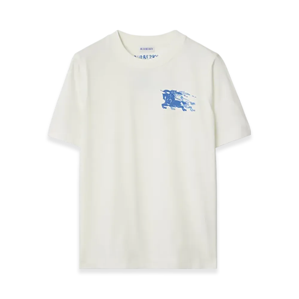 Burberry EKD Cotton T-shirt "Chalk"