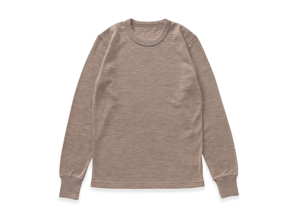 visvim Thermal Crew L/S (Superfine) "Beige"