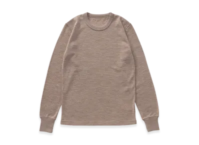 visvim Thermal Crew L/S (Superfine) "Beige"