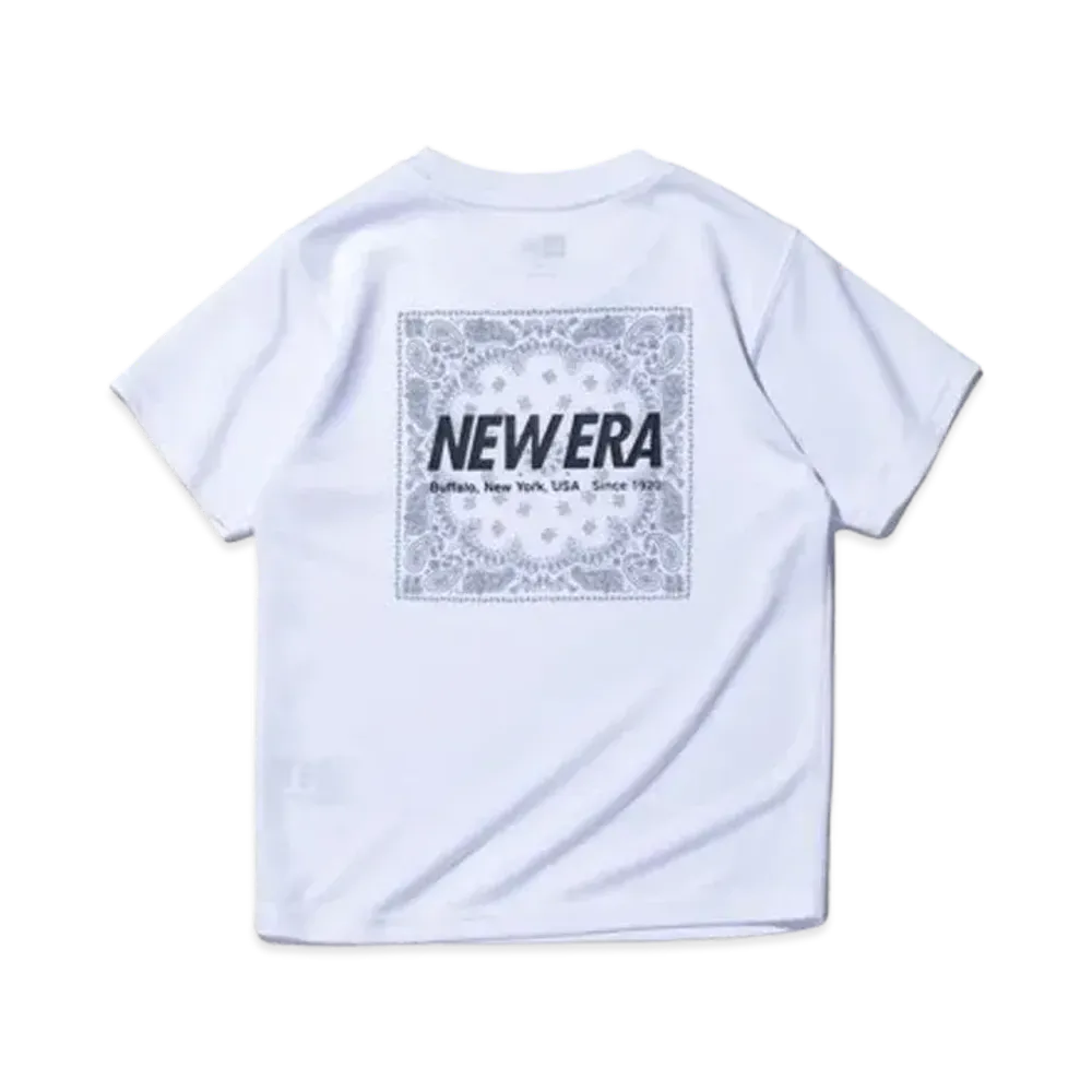 NEW ERA Performance Apparel Youth Short Sleeve Tech T-Shirt Paisley "White"